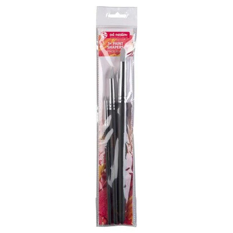 Art Creation Rubber Chisel Set Round Point(2), Skew Chisel(6), Flat Chisel(10)