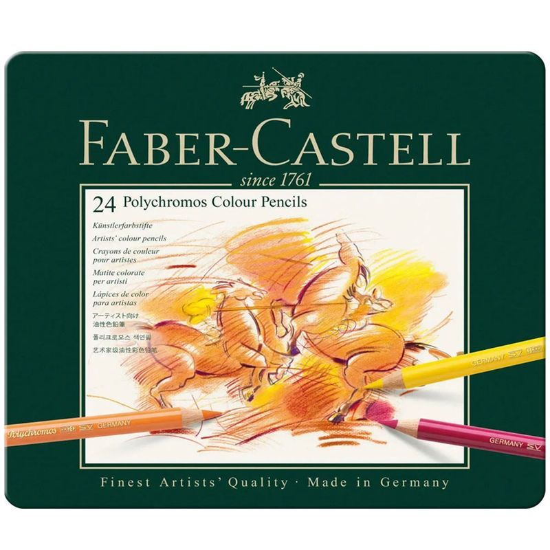 Faber Castell Polychromos Oil Colour Pencils Tin Case