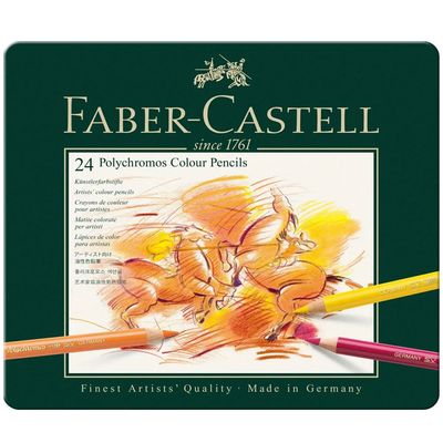 Faber Castell Polychromos Oil Colour Pencils Tin Case