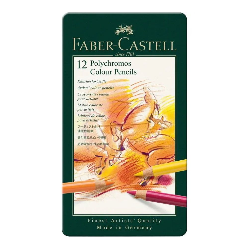 Faber Castell Polychromos oil colour pencil w. tin case