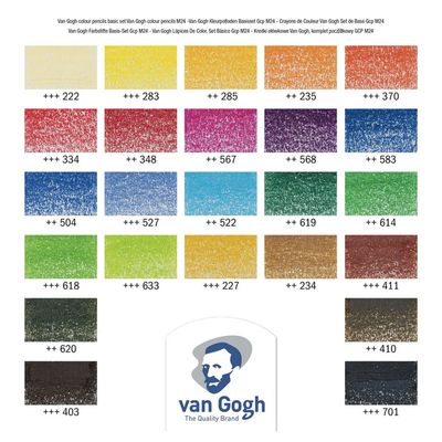 Van Gogh Colour Pencils Set 24 Tin Case