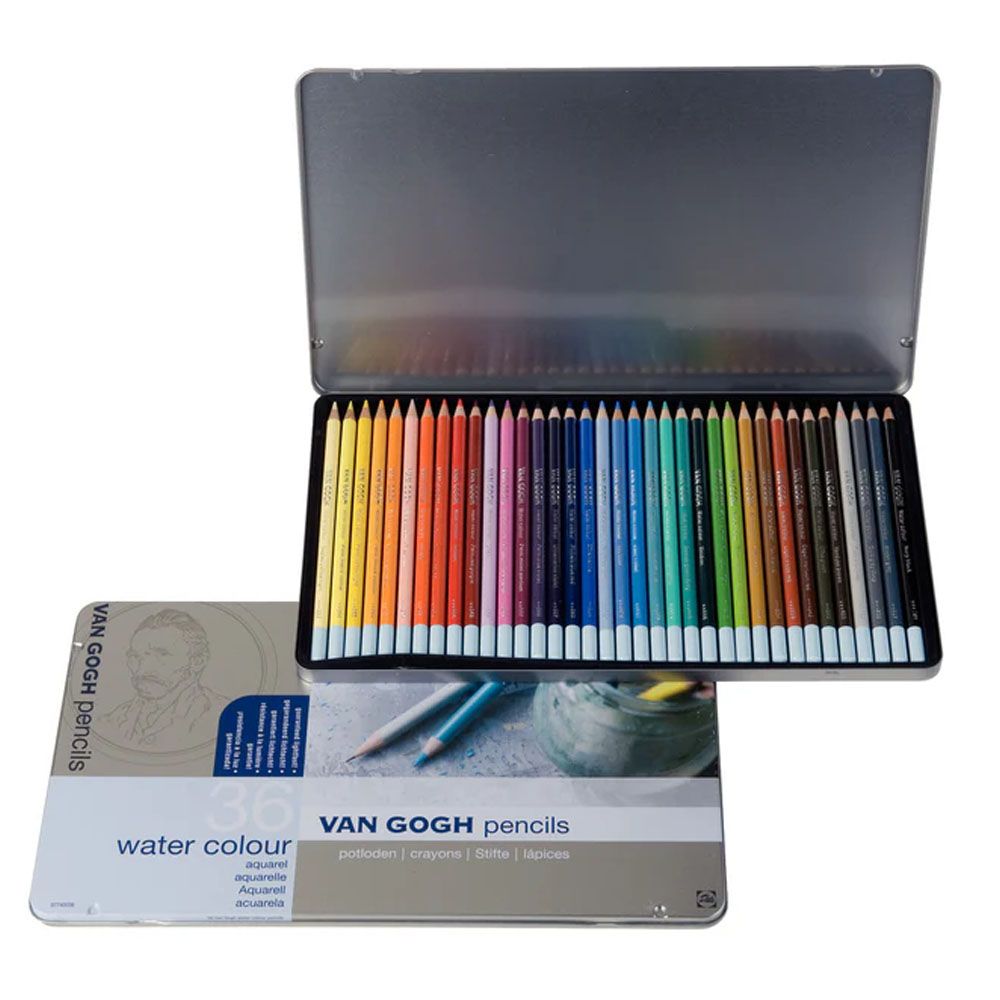 Van Gogh Water Colour Pencils set 36pcs tin case