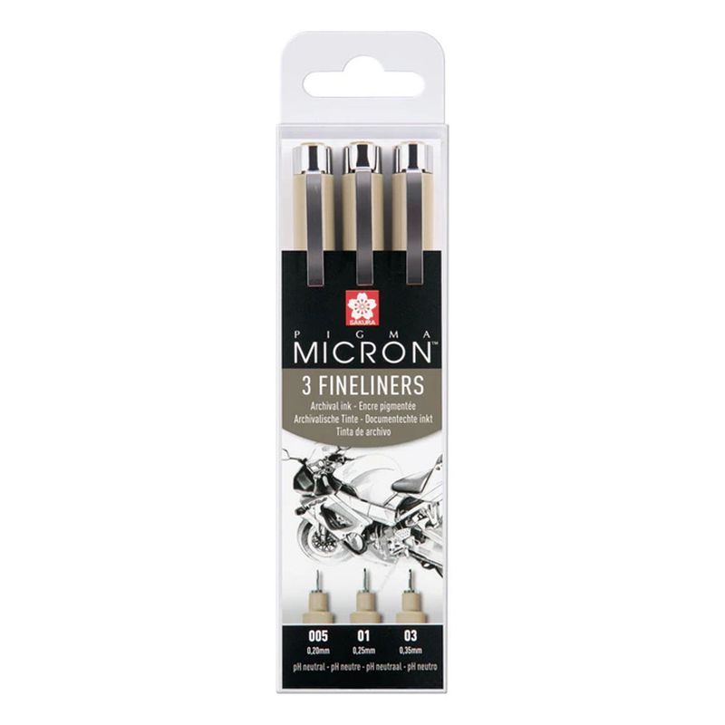 Sakura Pigma Micron set 3 fineliners