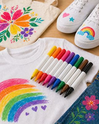 Fabric Markers for Creative Design and Textile Art