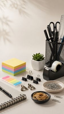 Paper Clips, Binder Clips and Rubber Bands