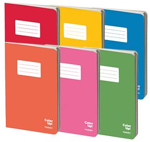 Color Up stapled notebook soft touch for school use