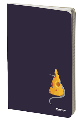 Stapled notebook with retro design eco cover