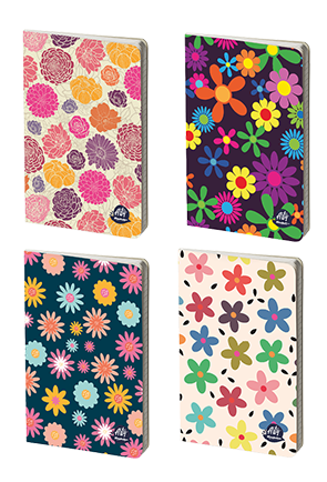 Arty stapled notebook 17x25 50 sheets ruled