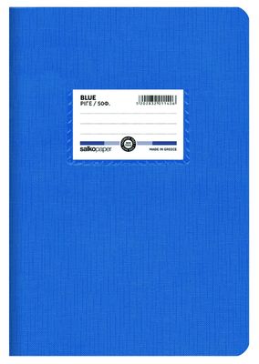 Blue stapled notebook budget 50 sheets ruled