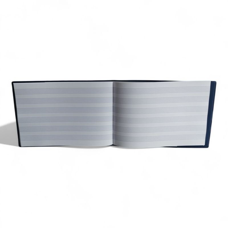 Hard cover music notebook blue 17x25