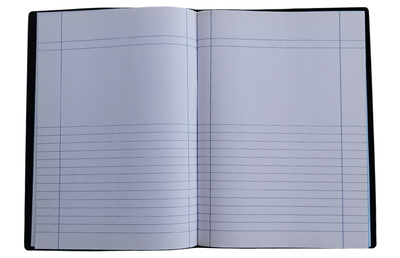 Half page notebook MF 50 sheets 17x25 with plastic cover