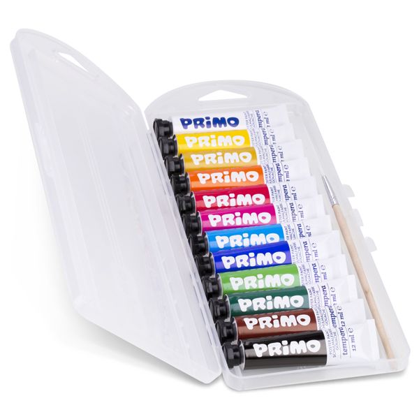 Primo Fine Poster Paint Set 12 Colours 7.5ml