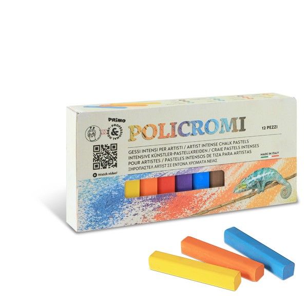 Primo soft pastels 12 colors for drawing