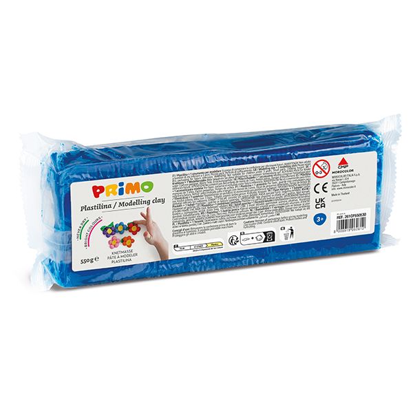 Primo modeling clay 550g set with 11 colors and cutter