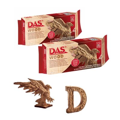 DAS Wood air dry clay with wood effect for modeling