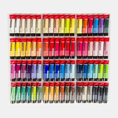 Amsterdam Acrylic Paint Set 72 Colors x 20ml Professional
