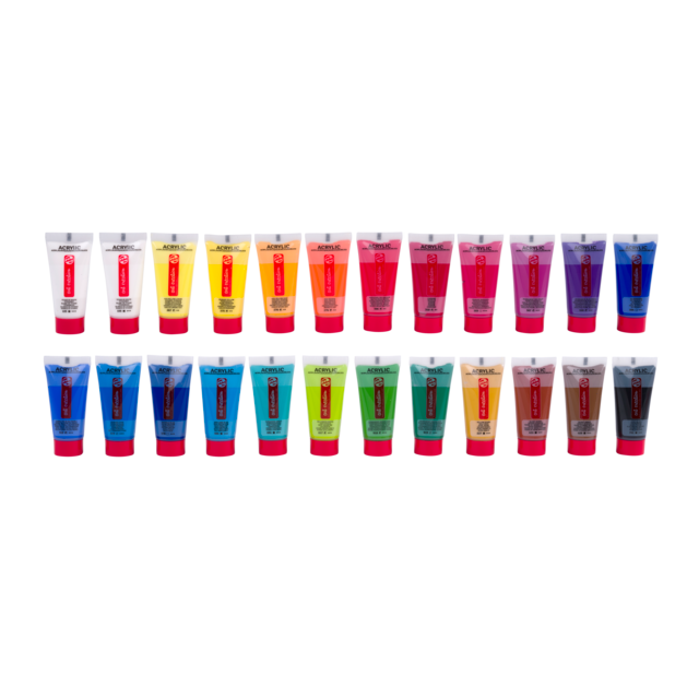 Talens Art Creation Acrylic Paint Set 24 x 12ml for painting