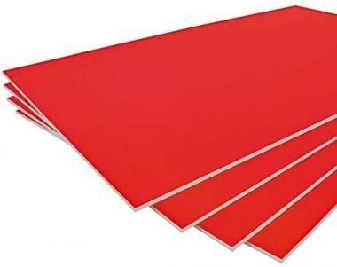Foam Board 70 x 100 cm Red 5 mm for Models and Displays