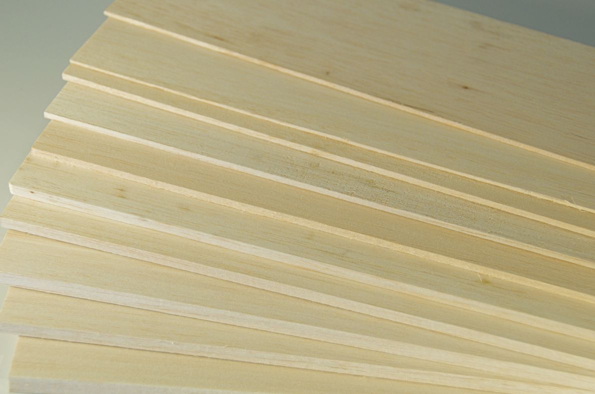 Balsa Sheets 10 x 100 cm Wood for Modeling and Constructions