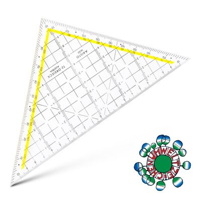 ARISTO 1650 Geodetic Triangle 22.5cm for Technical Drawing