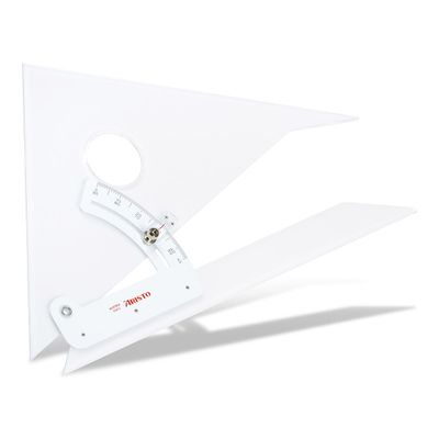 Adjustable Angle Ruler 0° to 90° for Technical Drawing