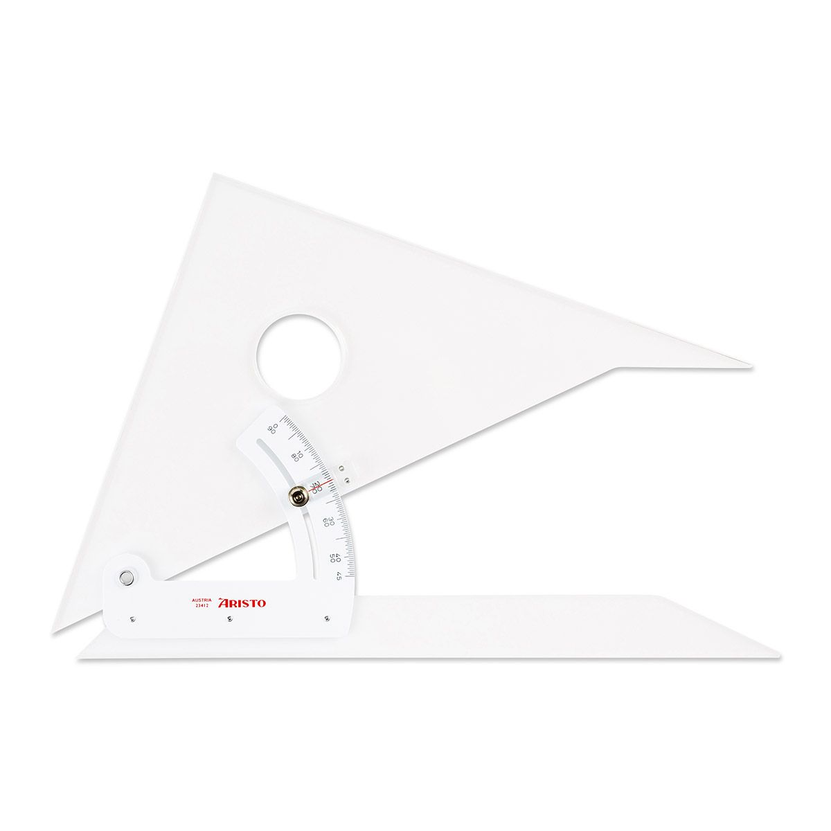 Aristo AH23412 Adjustable Angle Ruler 0° to 90° for Technical Drawing