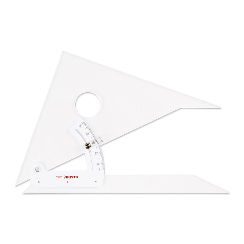 Aristo AH23412 Adjustable Angle Ruler 0° to 90° for Technical Drawing