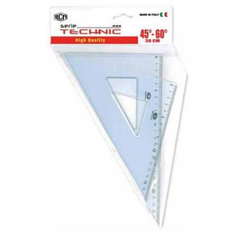 ILCA 45° and 60° Set Squares 35cm for Technical Drawing