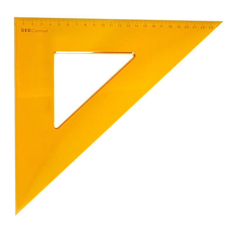 ARISTO 45° Triangle 36cm Orange for Technical Drawing