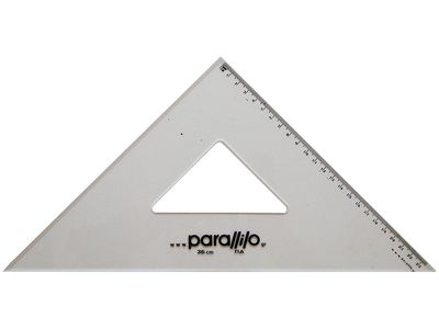 Parallilo Triangle 45° 36cm with Ink Edge and Scale