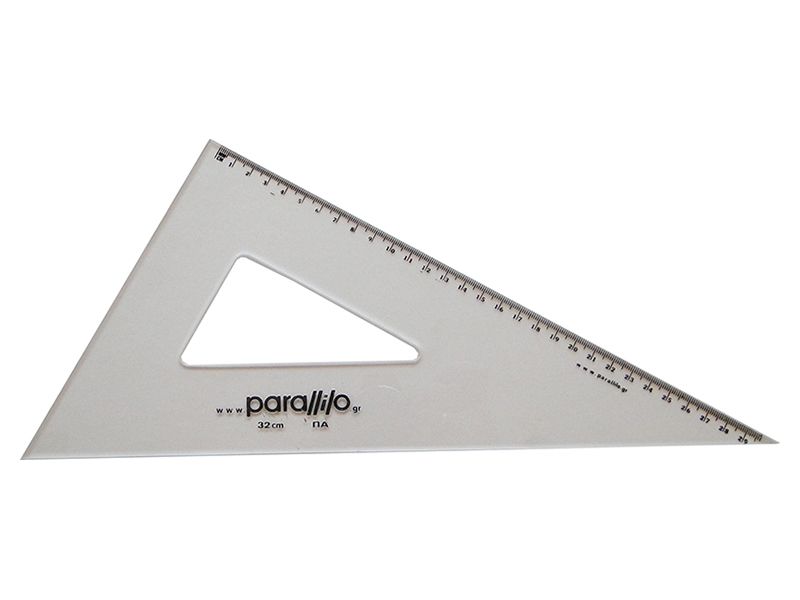 Parallilo Triangle 60° 36cm with Ink Edge and Scale