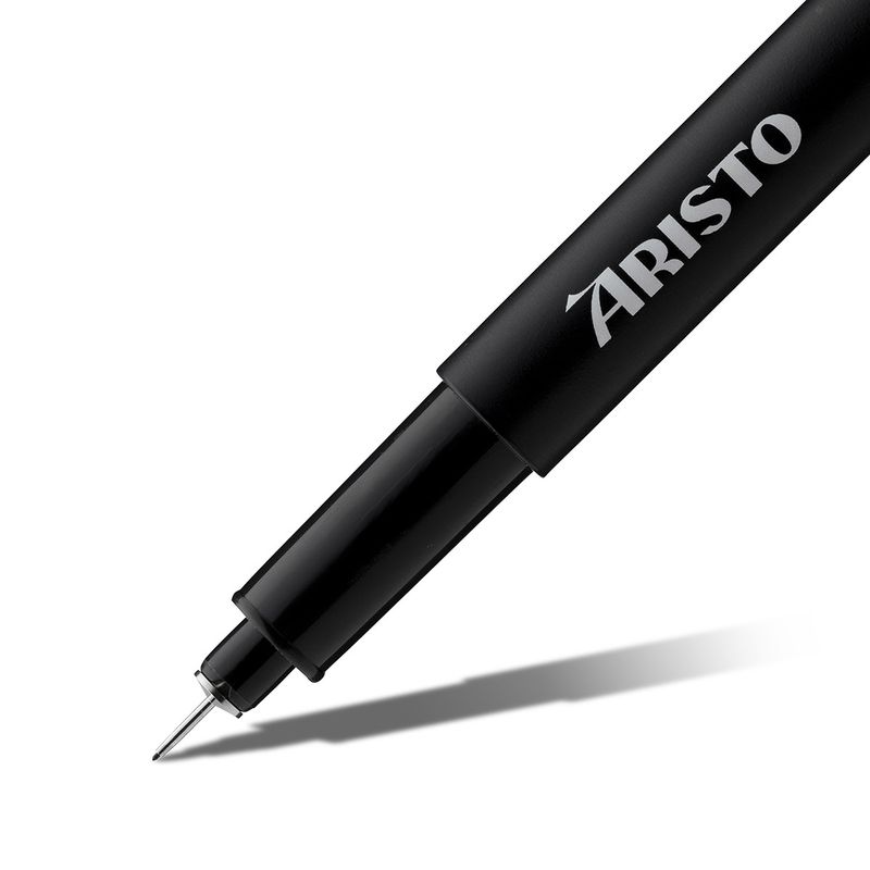 Aristo Pigment Liner Black Pen for Technical Drawing &amp; Sketching