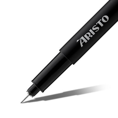 Aristo Pigment Liner Black Pen for Technical Drawing &amp; Sketching