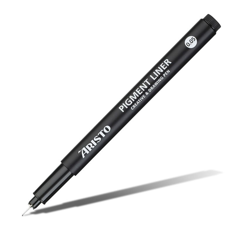 Aristo Pigment Liner Black Pen for Technical Drawing &amp; Sketching