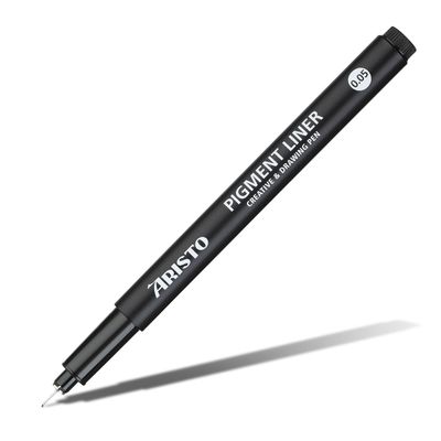 Aristo Pigment Liner Black Pen for Technical Drawing &amp; Sketching