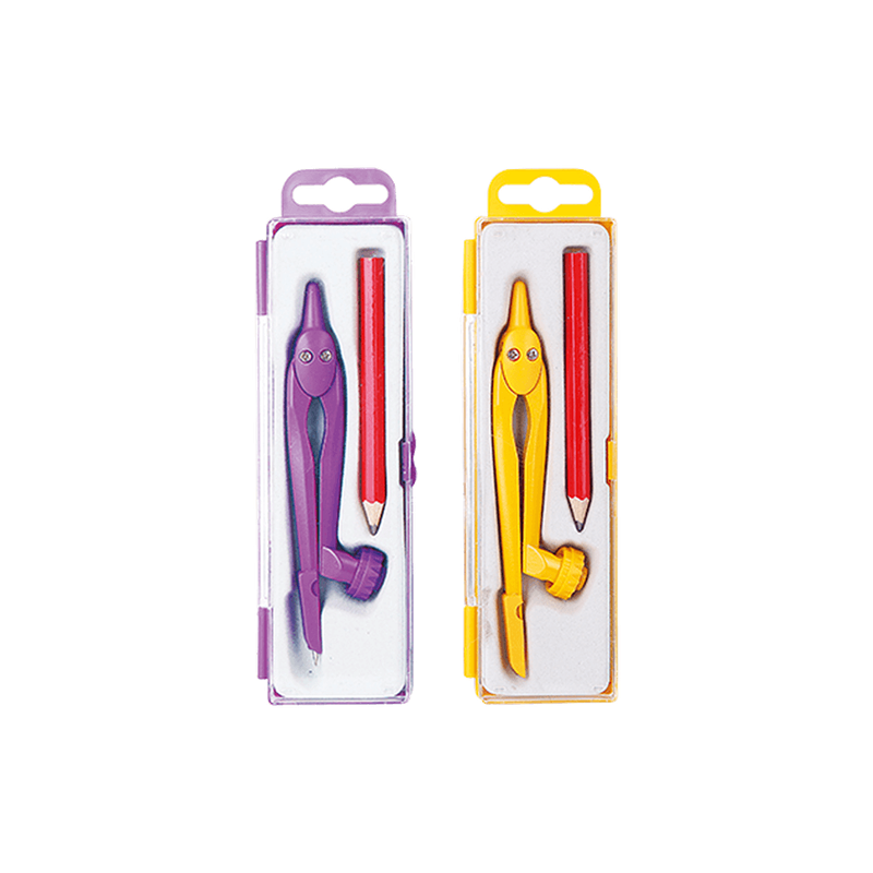 Metron Colored Compass with Pencil for School Drawing