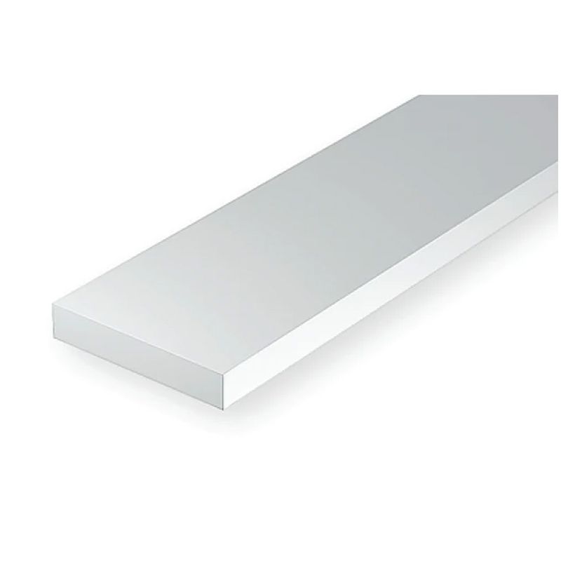 Evergreen Styrene Strips 156 5 x 3.2mm x 35cm 10 pcs