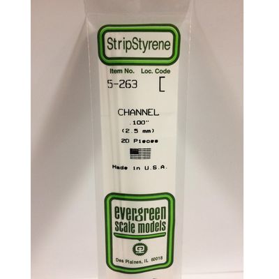 Evergreen H Beams Styrene 282 2.0mm 35cm Pack of 4