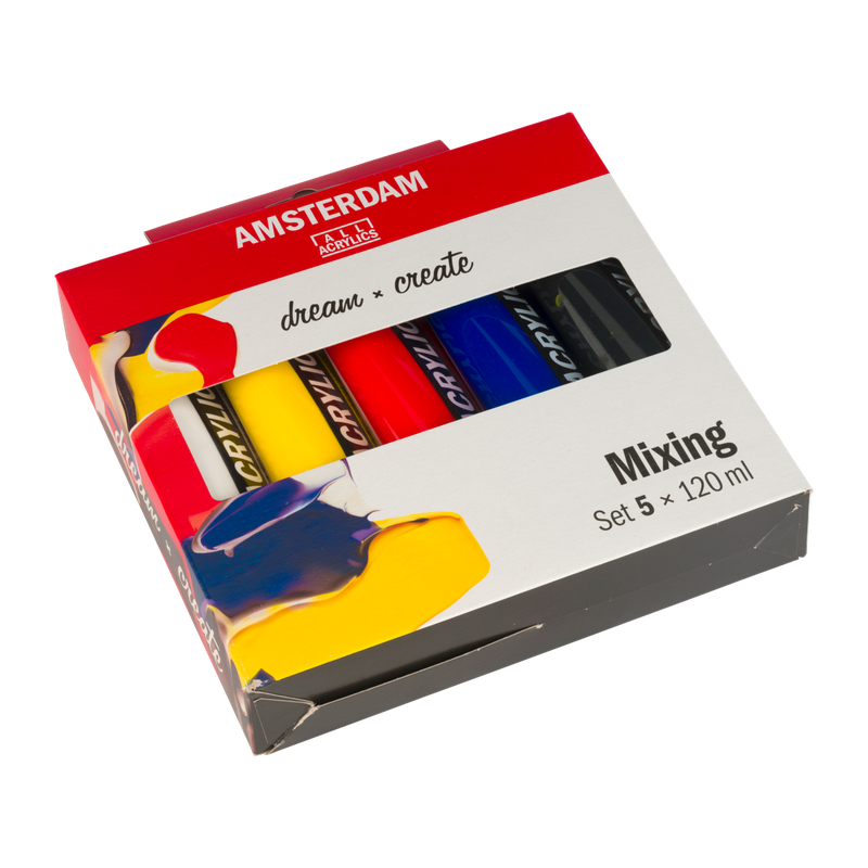 Amsterdam Acrylic Paint Mixing Set 5 x 120ml