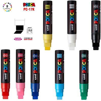 Uni Posca PC-17K acrylic marker 15mm chisel tip