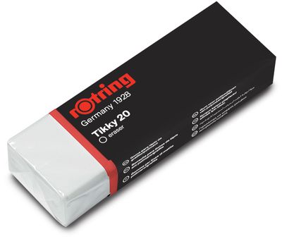 Rotring Tikky 20 Exam Eraser for Pencil Drawing White
