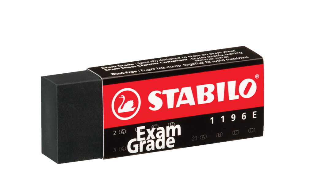 STABILO Exam Grade 1986E Eraser Black Clean Erasing