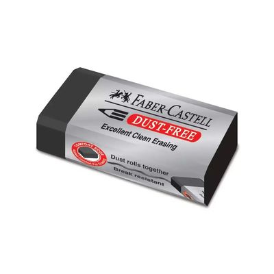 Faber Castell Dust Free Eraser 187171 Black Clean Smudge Free