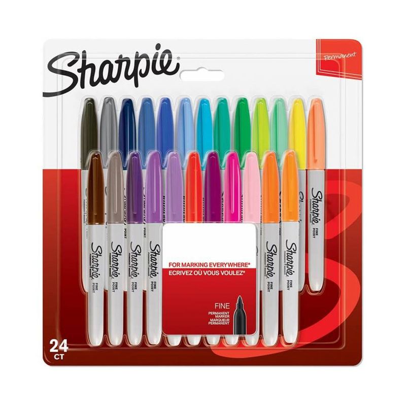 Sharpie Permanent Markers Fine Tip set 12-24 pcs