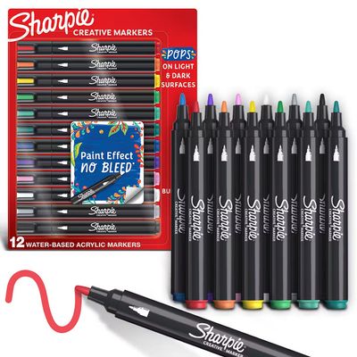 Sharpie Creative Acrylic Paint Markers Set 12