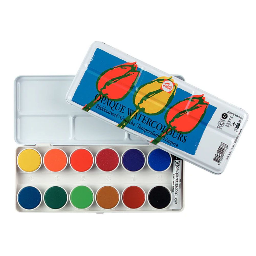 Talens Water Colour Opaque set 12+1 colours