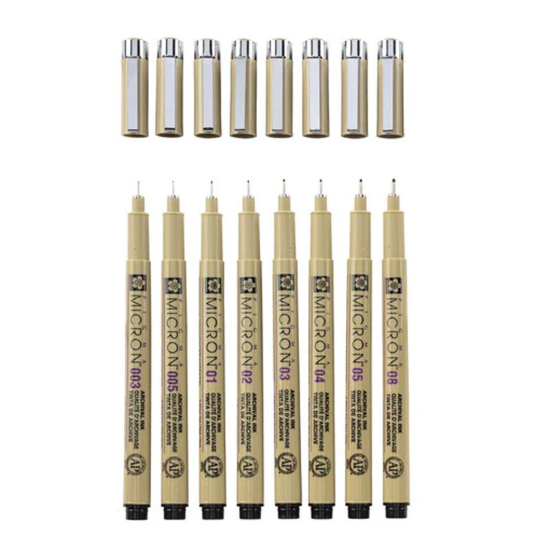 Sakura Pigma Micron Fineliner Set 8