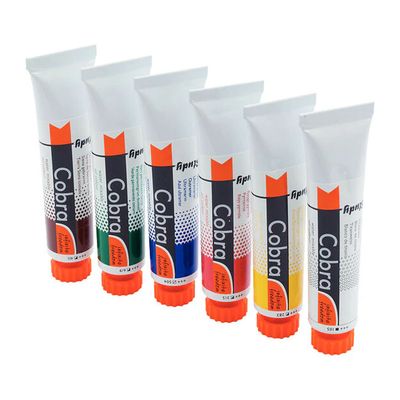 Cobra Study Water Mixable Oil Paint Set 6x20ml