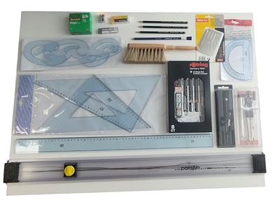 Basic Linear Drawing Set No2 Complete Student Kit