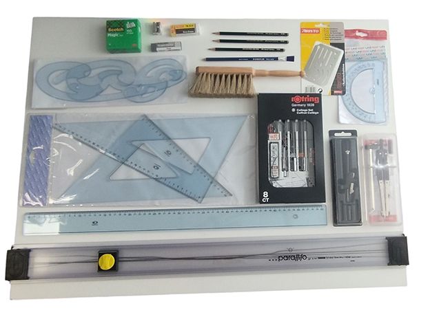 Combo Linear and Free Drawing Set No3 Complete Architecture Kit